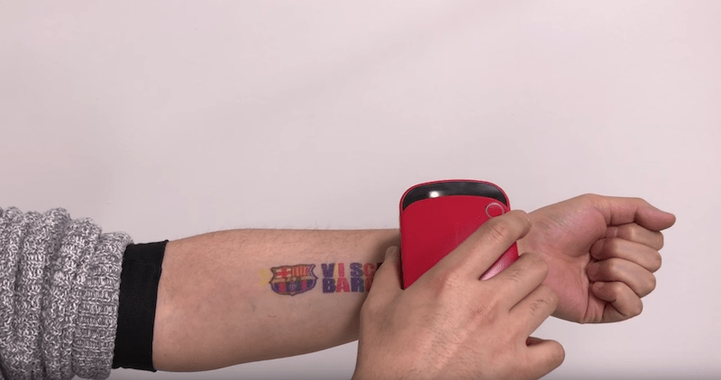 "Temporary Tattoo: "Prinker" is a portable device that prints tattoos on your skin and they are temporary! From CES 2020.