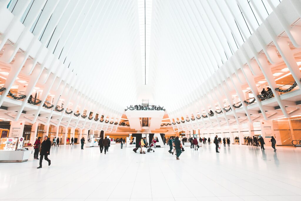 An accessible shopping mall