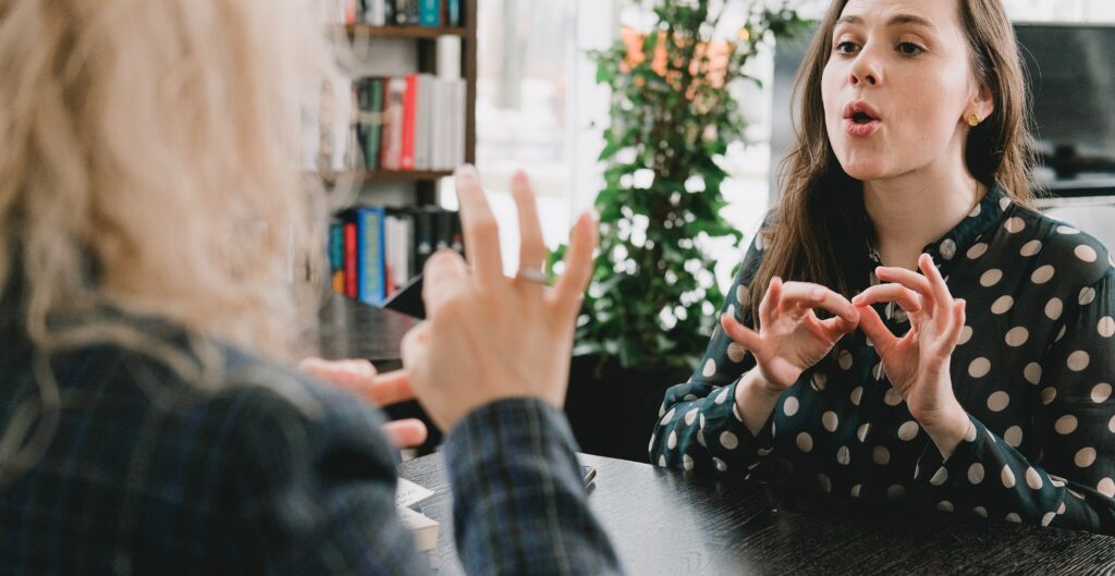 Shopping with sign language