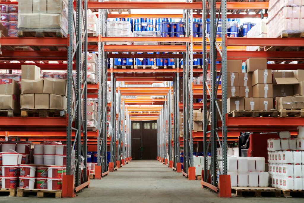 A warehouse image that shows inside the warehouse