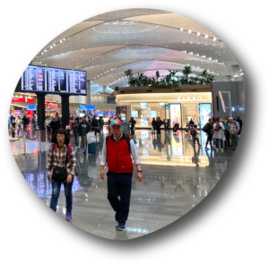 A view from inside of an airport